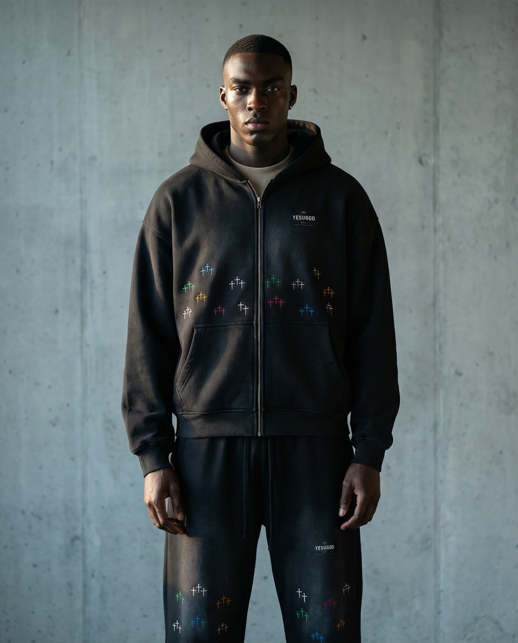 Crossfade Zip Hoodie | YESUGOD