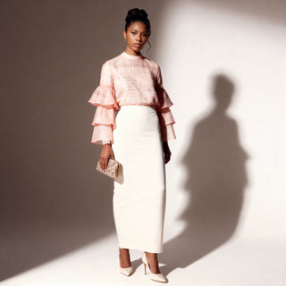 ANNO DOMINI Silk Organza Top