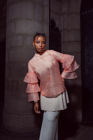 ANNO DOMINI Silk Organza Top