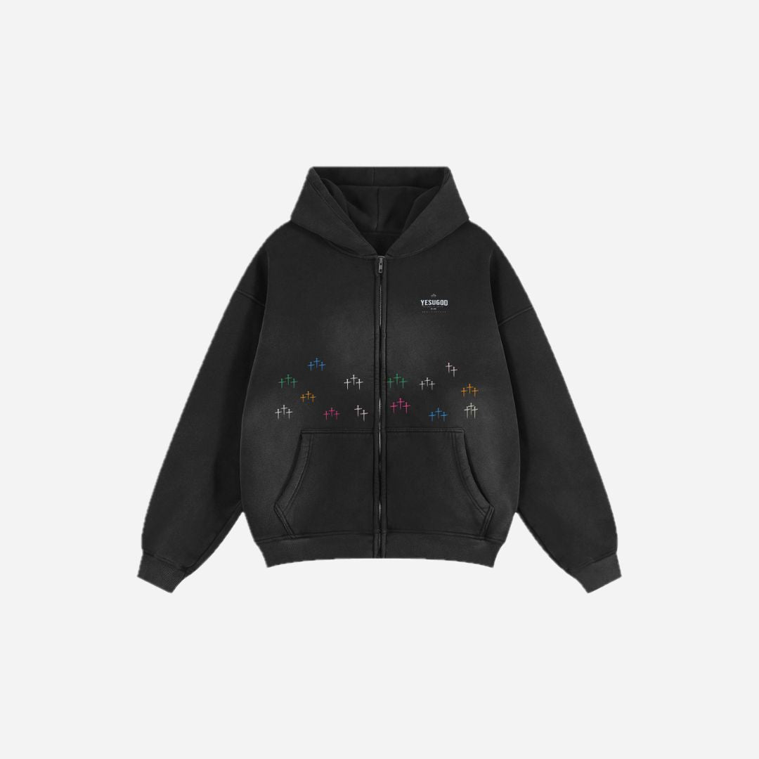 Crossfade Zip Hoodie | YESUGOD